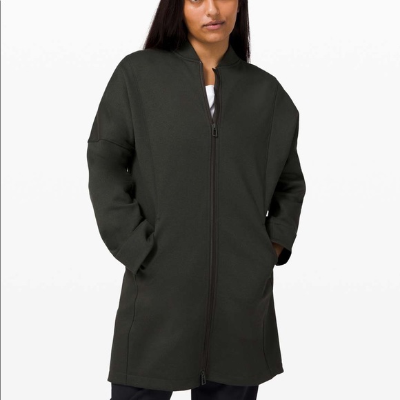 Lululemon Take A Stroll Jacket -Heather Dark Olive - Picture 2 of 5